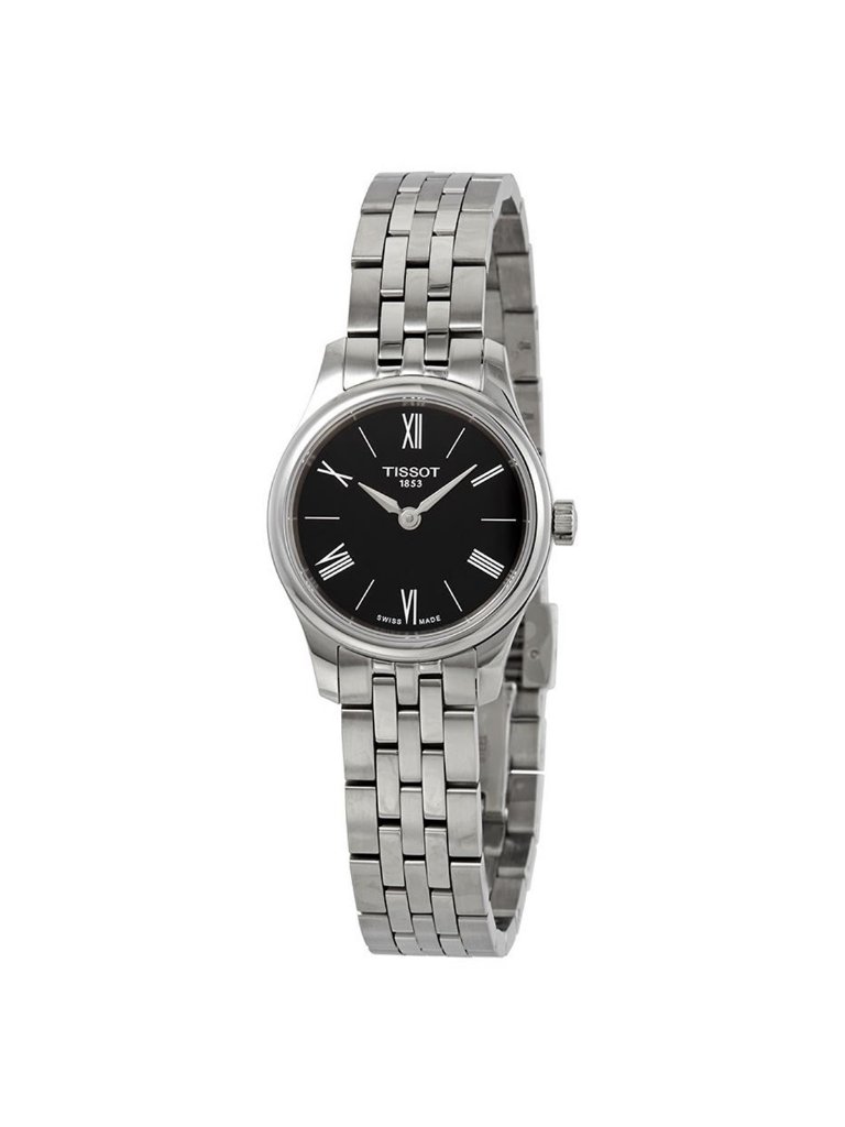 Nwt Tissot Tradition Black Dial Stainless Steel Ladies Watch